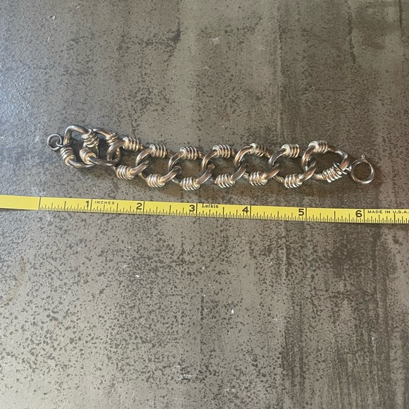 Vintage heavy Silver Chain Bracelet - Picture 4 of 4